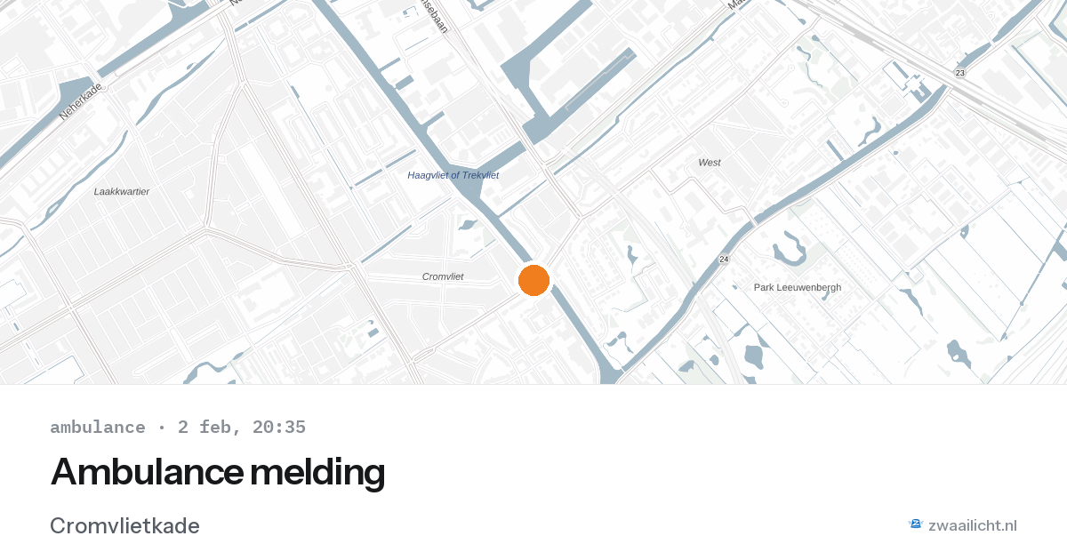 Ambulance melding — 2 feb 2026