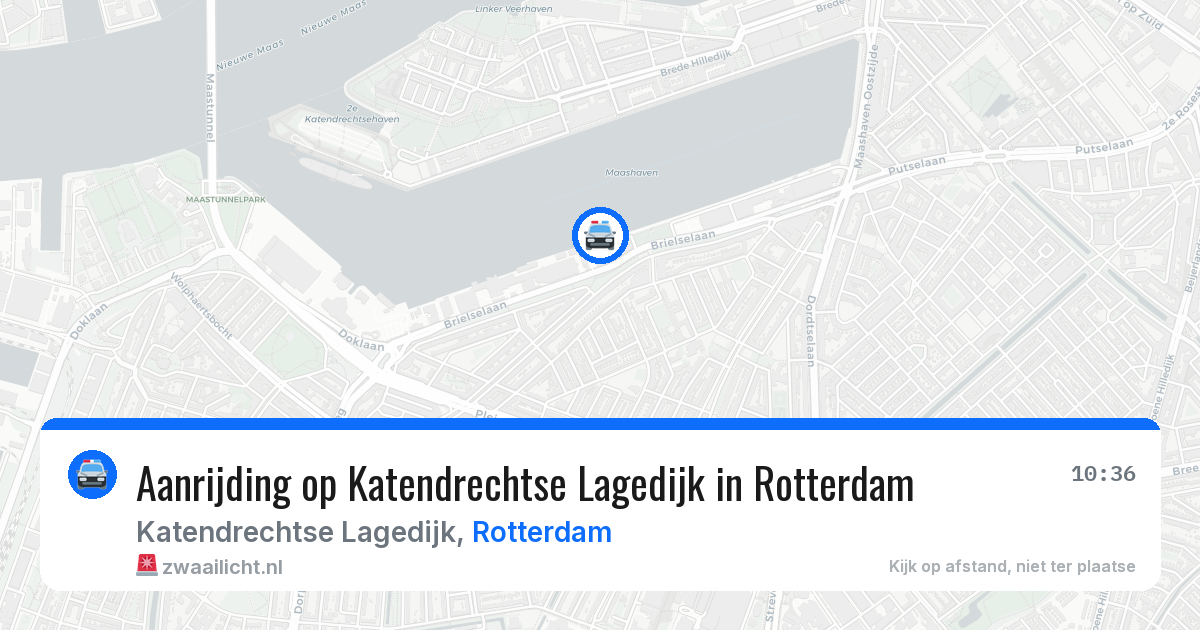 Aanrijding op Katendrechtse Lagedijk in Rotterdam — 10 jul 2026