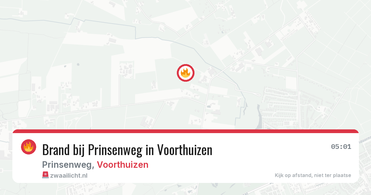 Brand bij Prinsenweg in Voorthuizen — 19 jun 2026