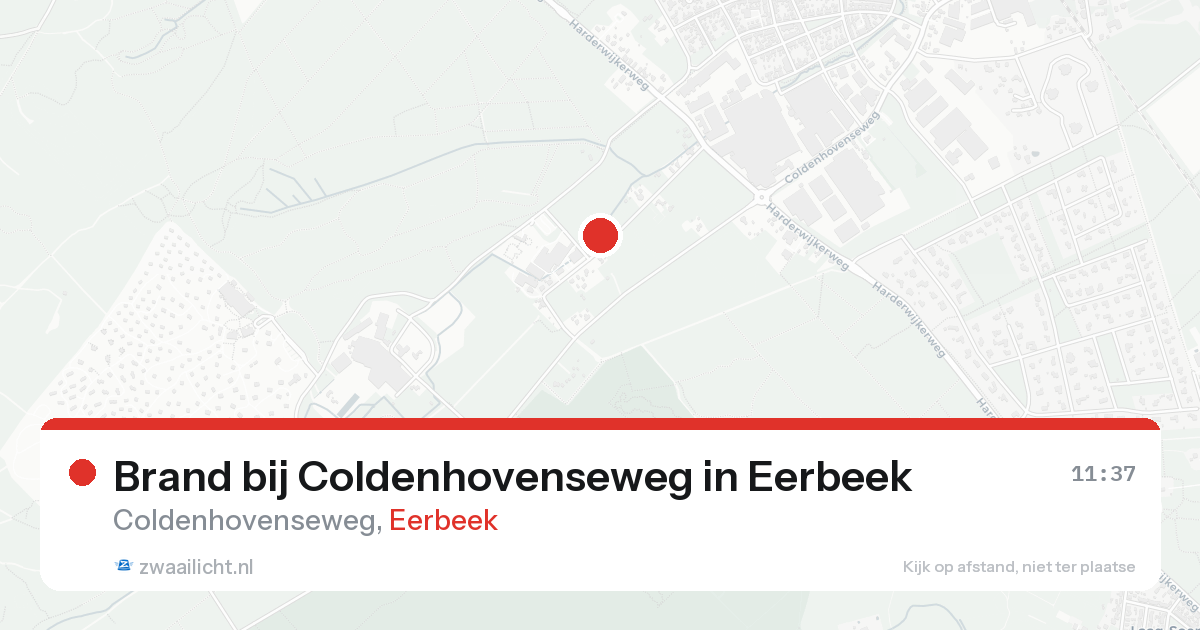 Brand bij Coldenhovenseweg in Eerbeek — 22 aug 2026