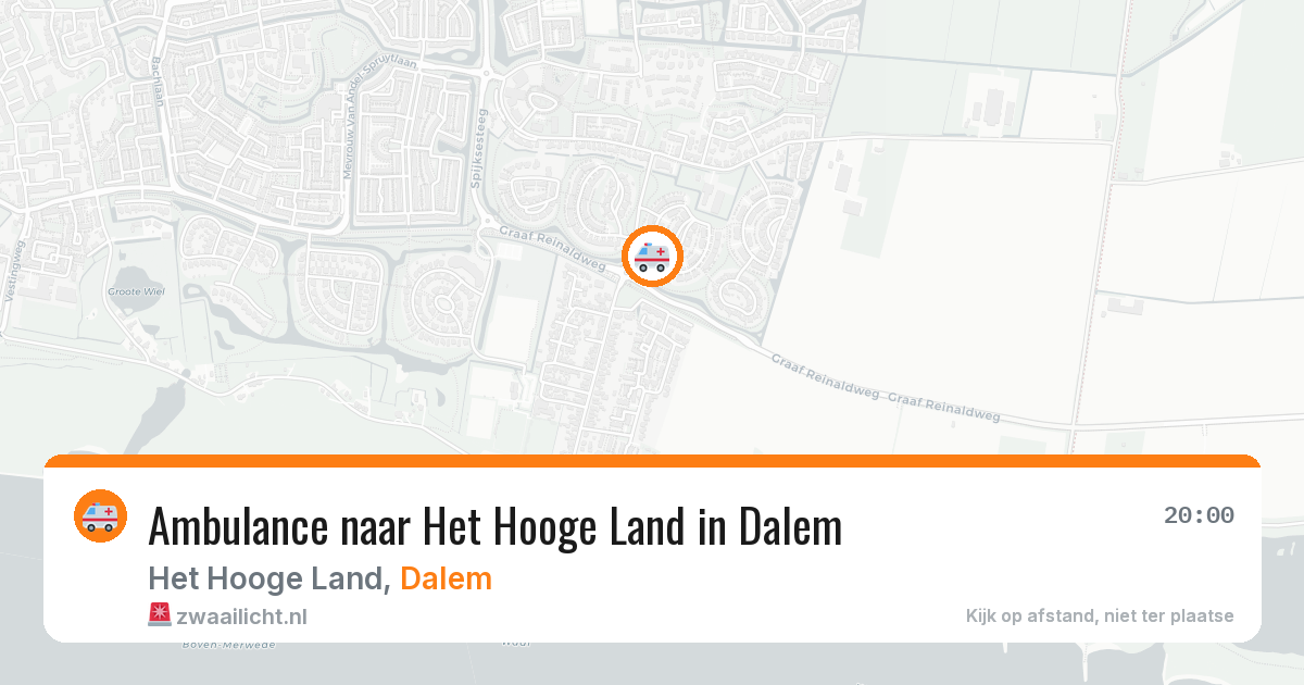 Ambulance naar Het Hooge Land in Dalem — 20 jun 2026