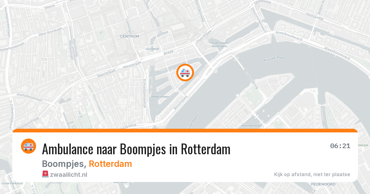 Ambulance naar Boompjes in Rotterdam — 29 jan 2026