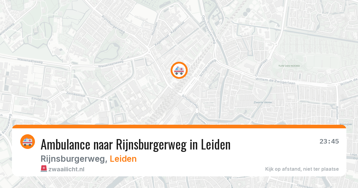 Ambulance naar Rijnsburgerweg in Leiden — 25 jun 2026