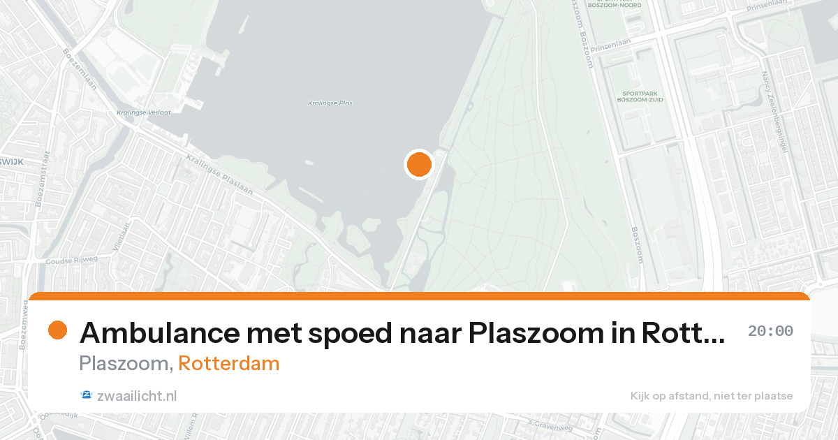 Ambulance met spoed naar Plaszoom in Rotterdam — 31 jan 2026