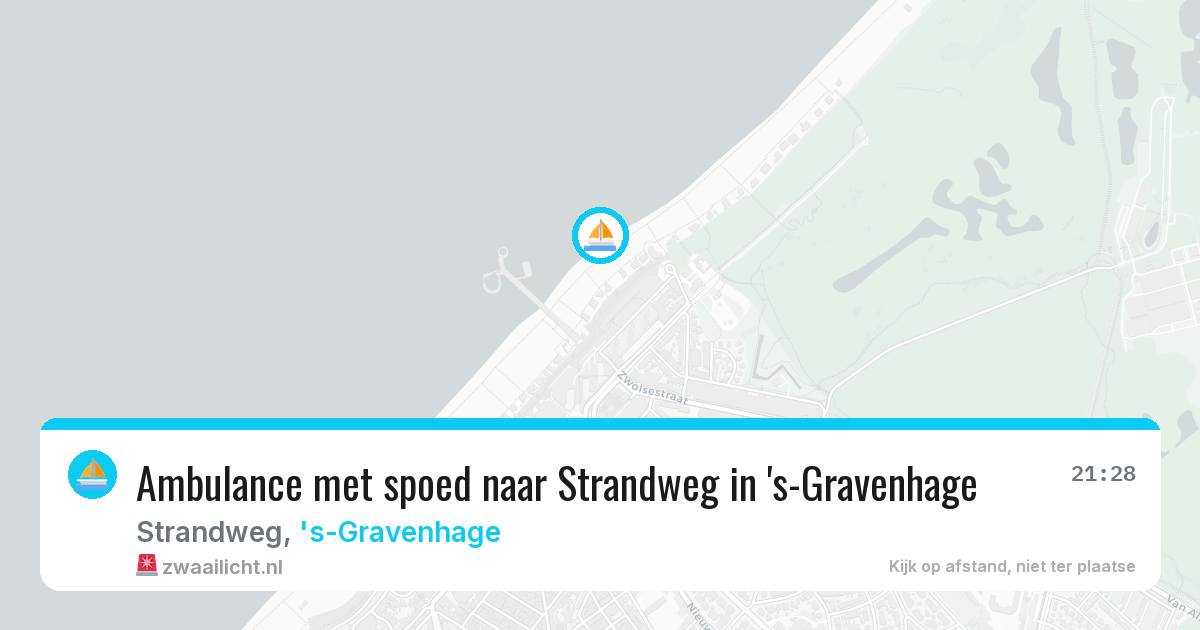 Ambulance met spoed naar Strandweg in 's-Gravenhage — 25 jul 2026