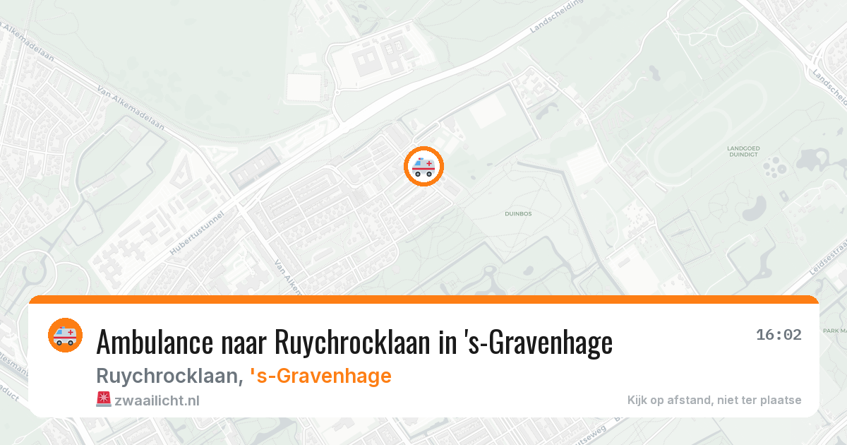 Ambulance naar Ruychrocklaan in 's-Gravenhage — 5 mei 2026