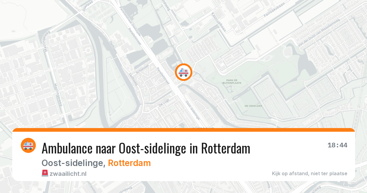 Ambulance naar Oost-sidelinge in Rotterdam — 12 jun 2026