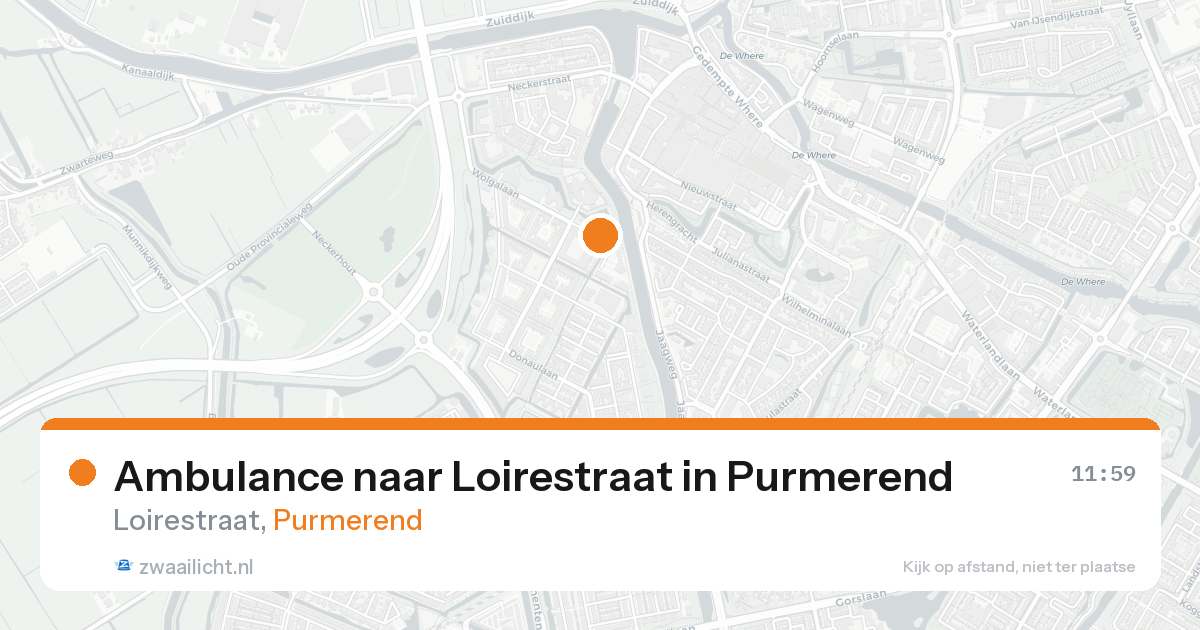 Ambulance naar Loirestraat in Purmerend — 23 aug 2026