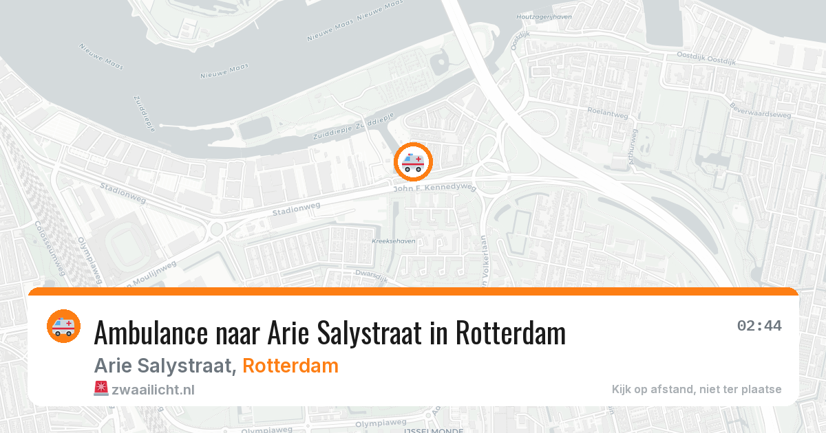 Ambulance naar Arie Salystraat in Rotterdam — 14 mei 2026