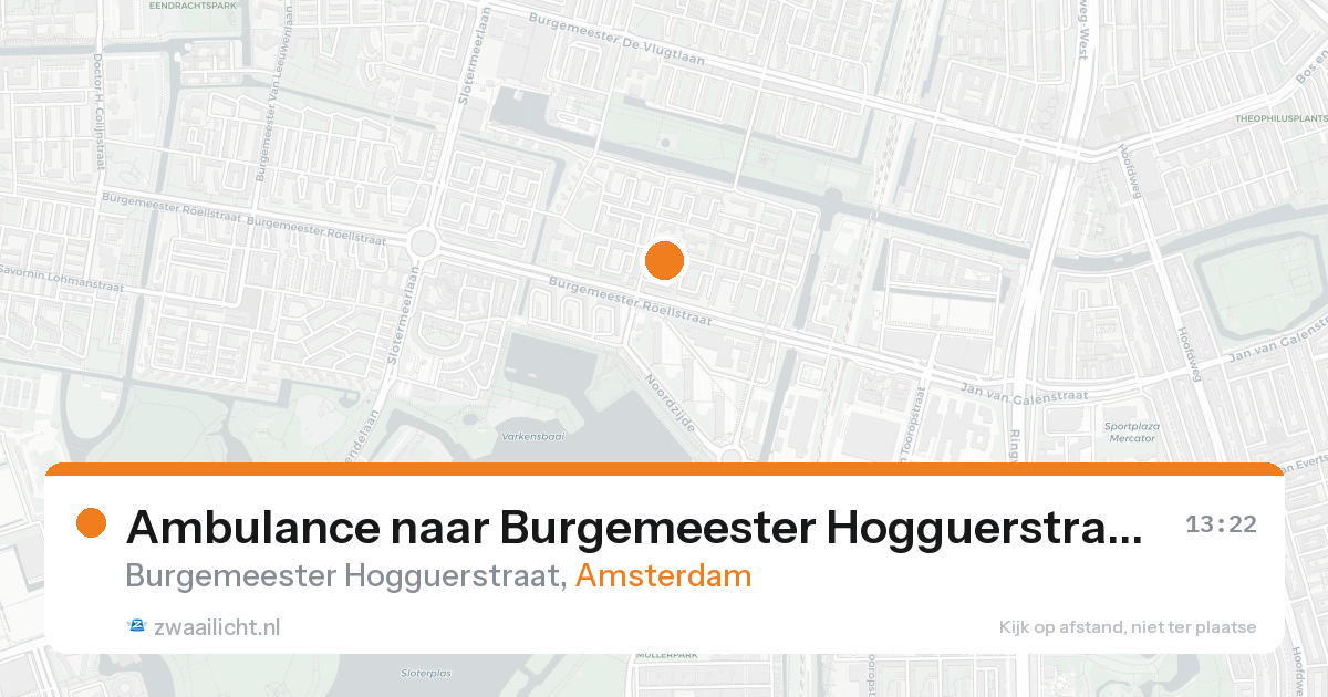 Ambulance naar Burgemeester Hogguerstraat in Amsterdam — 8 jun 2026