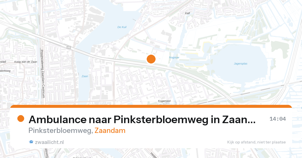 Ambulance naar Pinksterbloemweg in Zaandam — 28 aug 2026