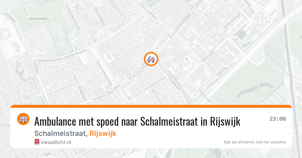 Ambulance met spoed naar Schalmeistraat in Rijswijk — 7 apr 2026