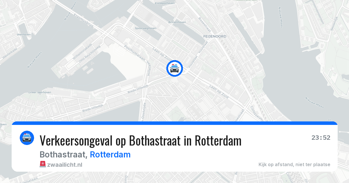 Verkeersongeval op Bothastraat in Rotterdam — 24 mei 2026