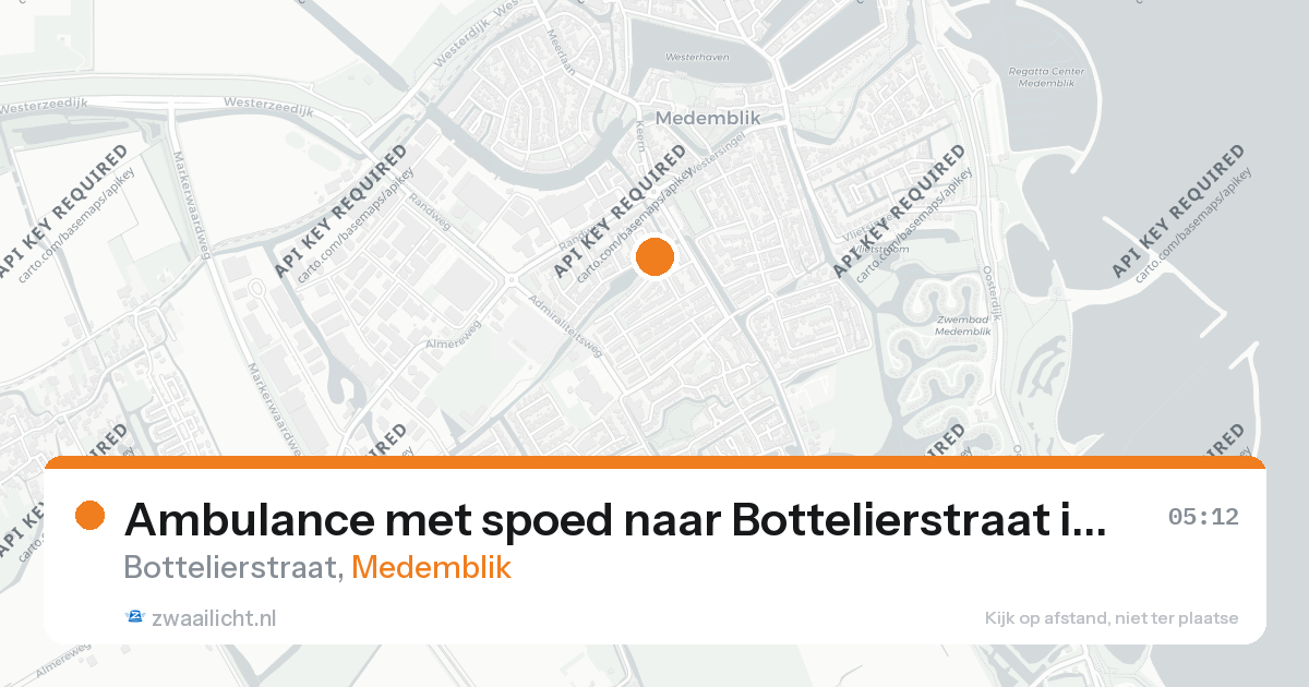 Ambulance met spoed naar Bottelierstraat in Medemblik — 26 aug 2026