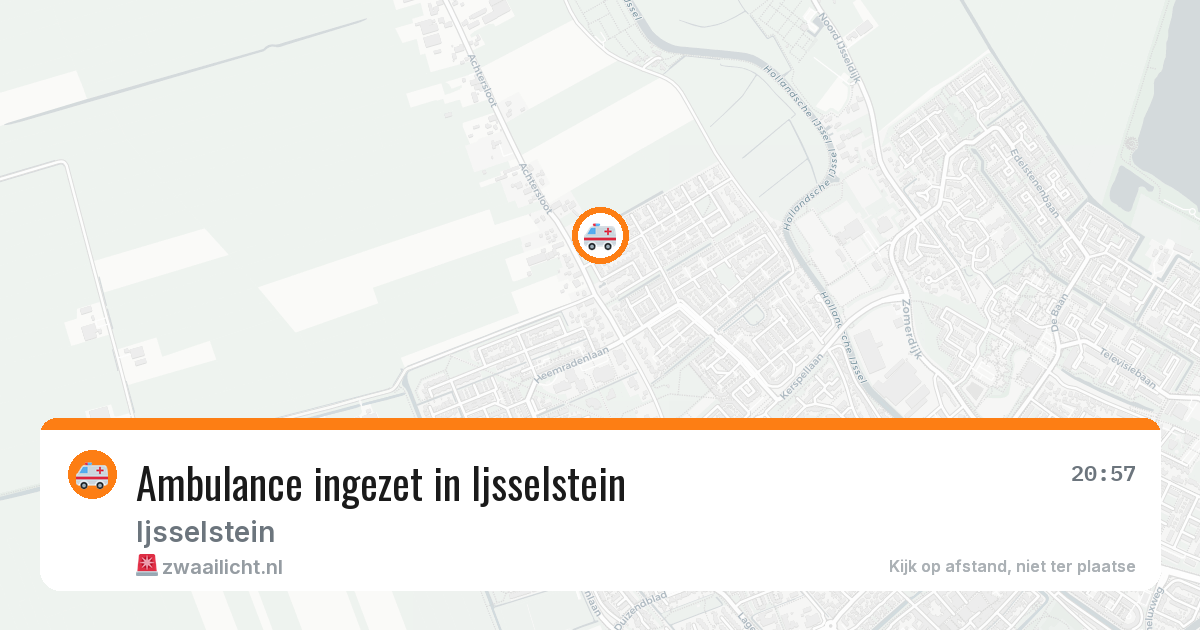 Ambulance ingezet in Ijsselstein — 10 aug 2026