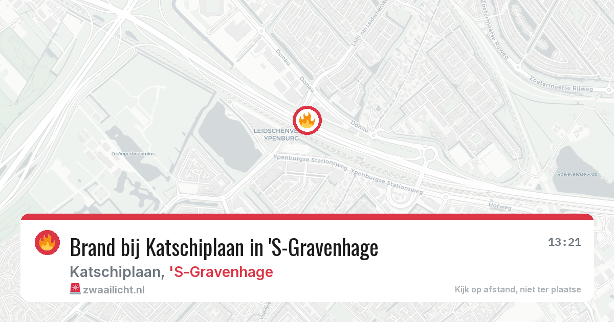 Brand bij Katschiplaan in 'S-Gravenhage — 16 mrt 2026