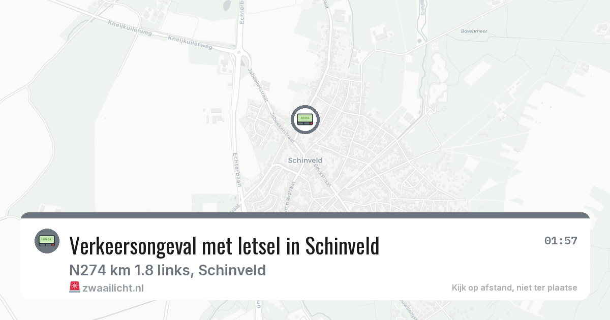 Verkeersongeval met letsel in Schinveld — 5 jun 2026
