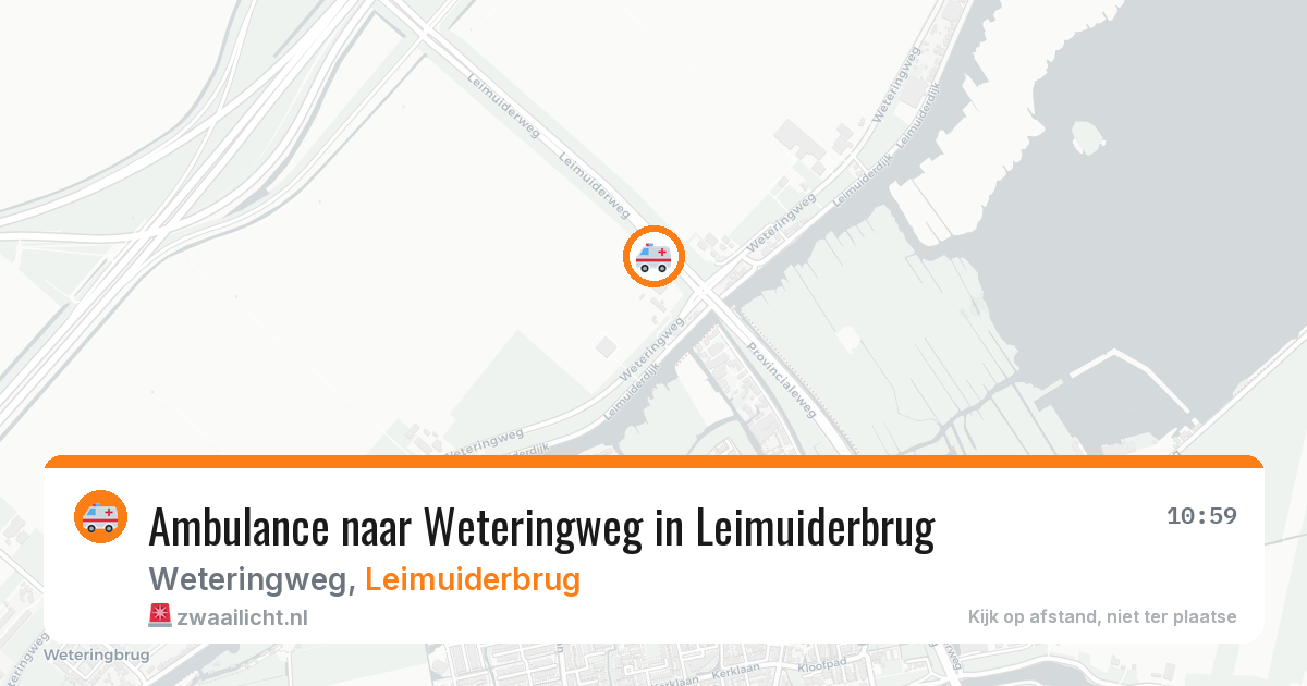 Ambulance naar Weteringweg in Leimuiderbrug — 11 apr 2026