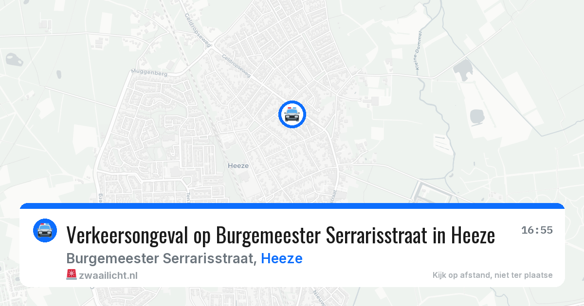 Verkeersongeval op Burgemeester Serrarisstraat in Heeze — 26 mei 2026