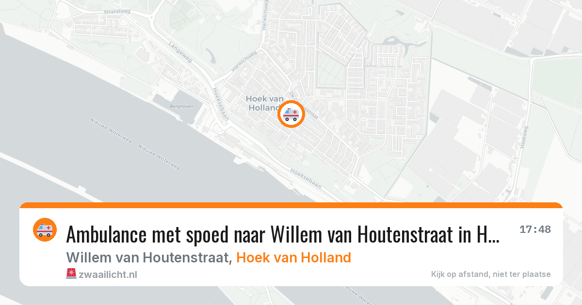 Ambulance met spoed naar Willem van Houtenstraat in Hoek van Holland — 11 jul 2026