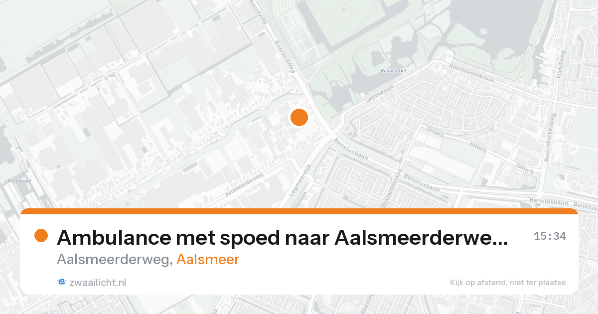 Ambulance met spoed naar Aalsmeerderweg in Aalsmeer — 14 jun 2026