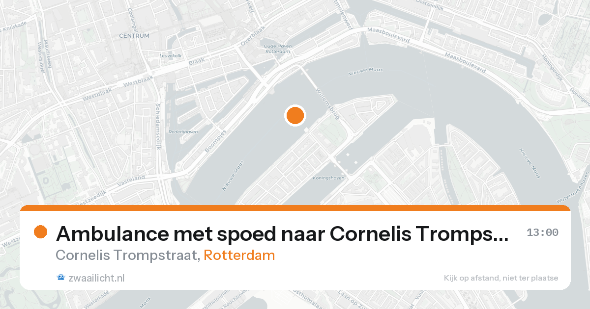 Ambulance met spoed naar Cornelis Trompstraat in Rotterdam — 31 jan 2026