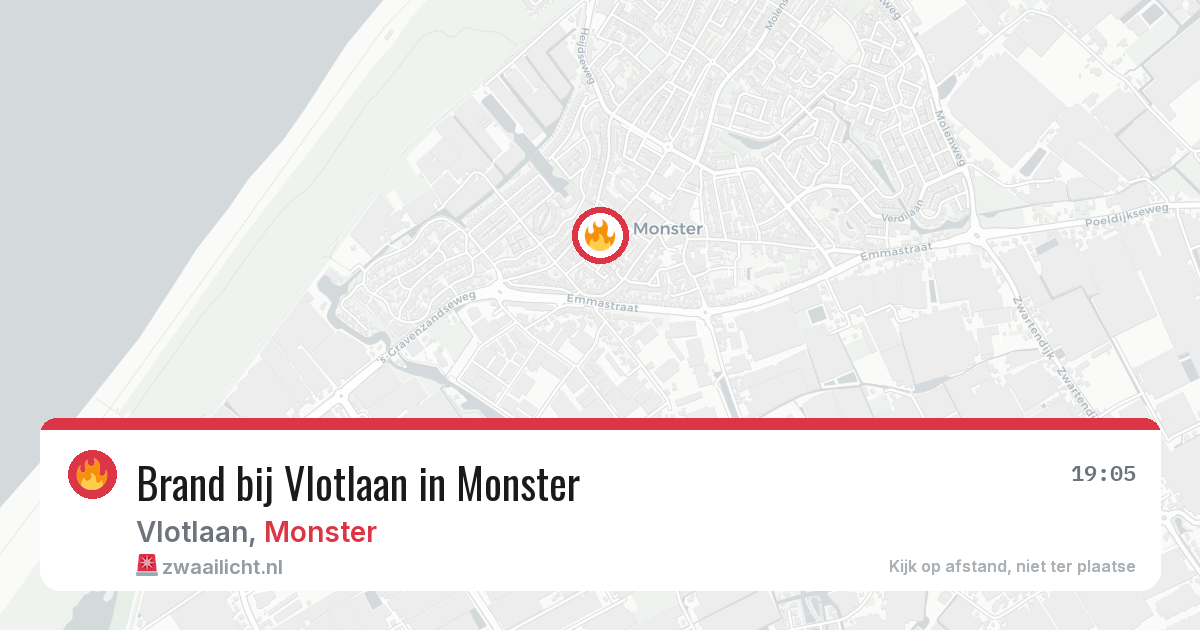 Brand bij Vlotlaan in Monster — 30 mei 2026