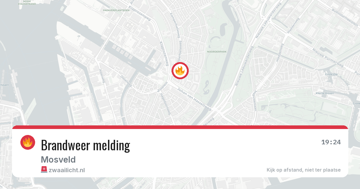 Brandweer melding — 7 jul 2026
