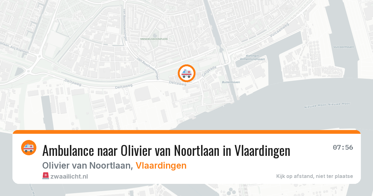 Ambulance naar Olivier van Noortlaan in Vlaardingen — 17 jul 2026