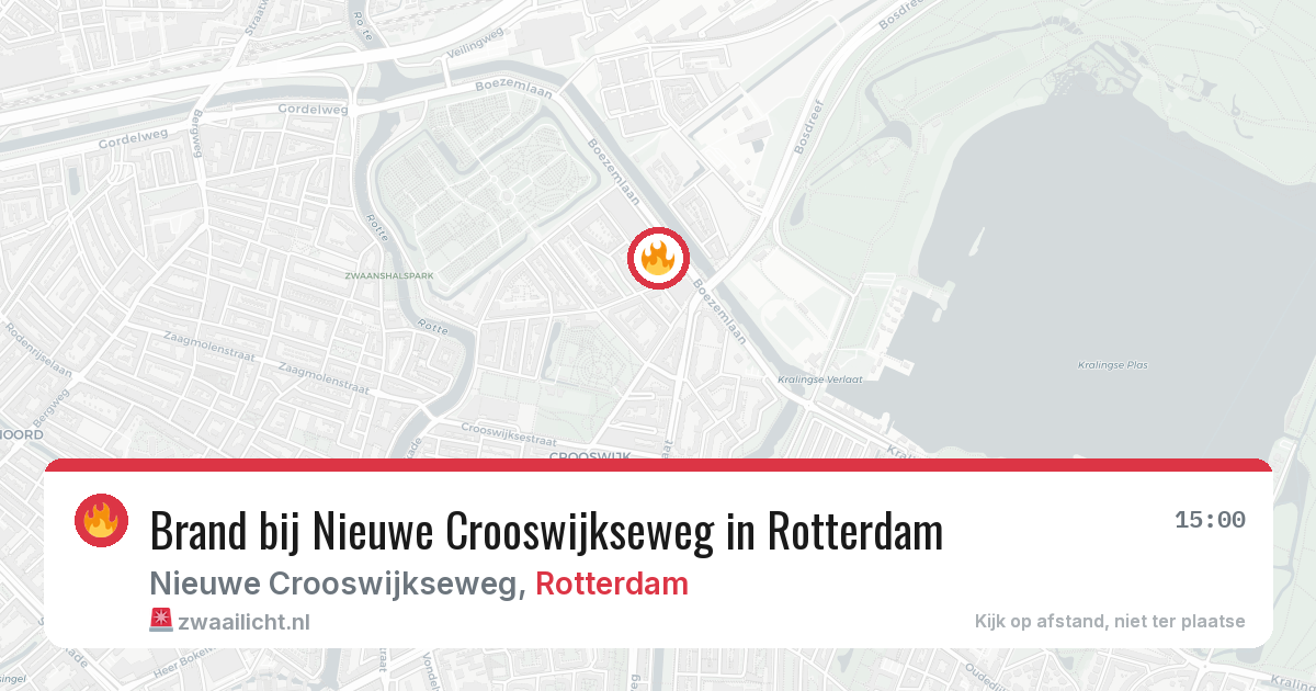 Brand bij Nieuwe Crooswijkseweg in Rotterdam — 19 mei 2026