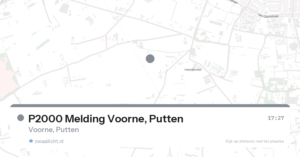 P2000 Melding Voorne, Putten — 27 aug 2026