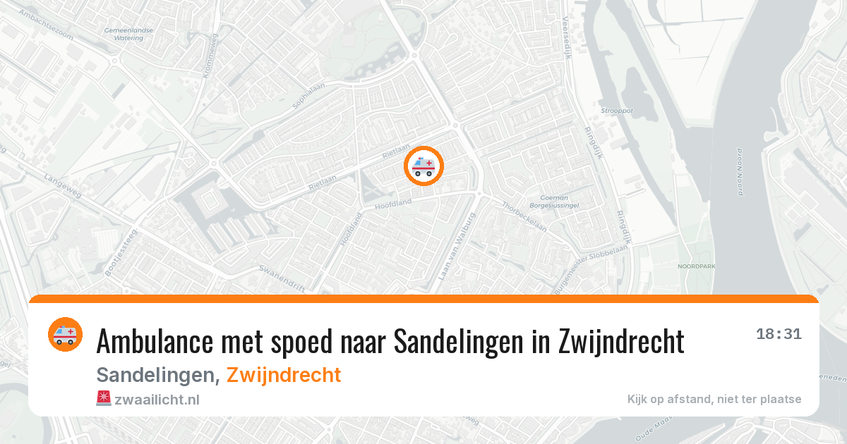 Ambulance met spoed naar Sandelingen in Zwijndrecht — 13 aug 2026