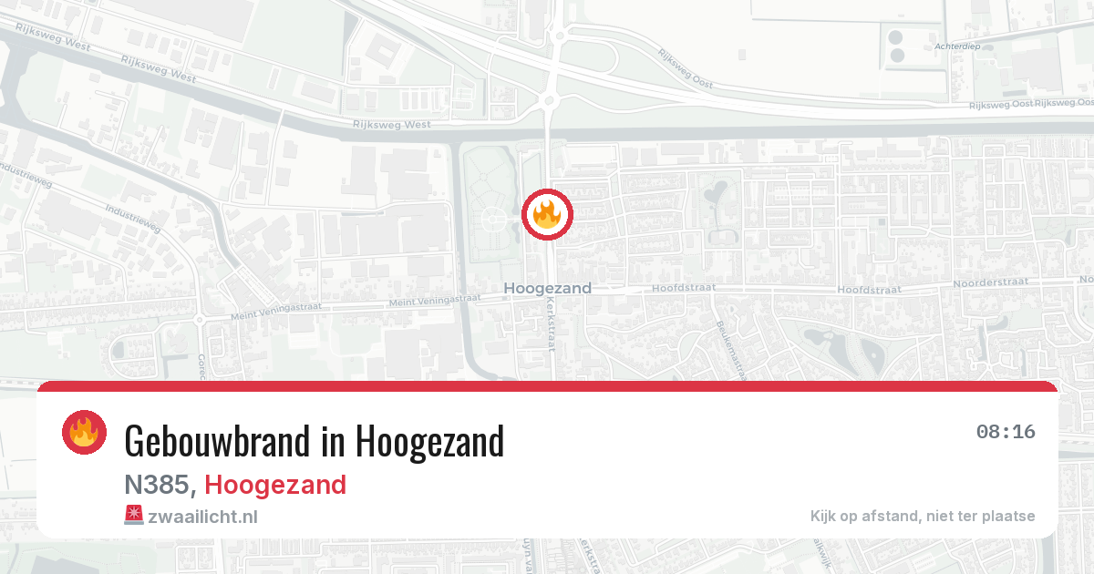 Gebouwbrand in Hoogezand — 30 jul 2026