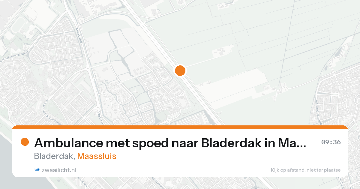 Ambulance met spoed naar Bladerdak in Maassluis — 26 aug 2026