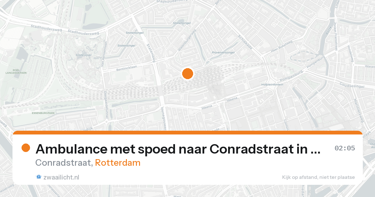 Ambulance met spoed naar Conradstraat in Rotterdam — 31 jan 2026