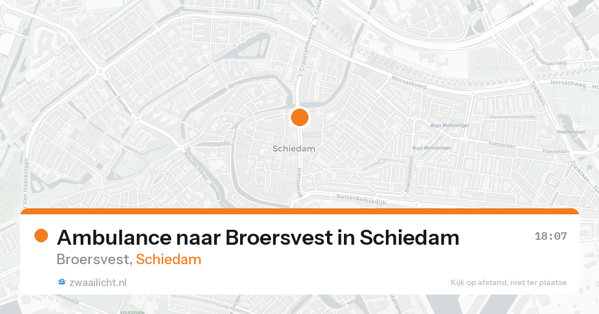 Ambulance naar Broersvest in Schiedam — 23 aug 2026