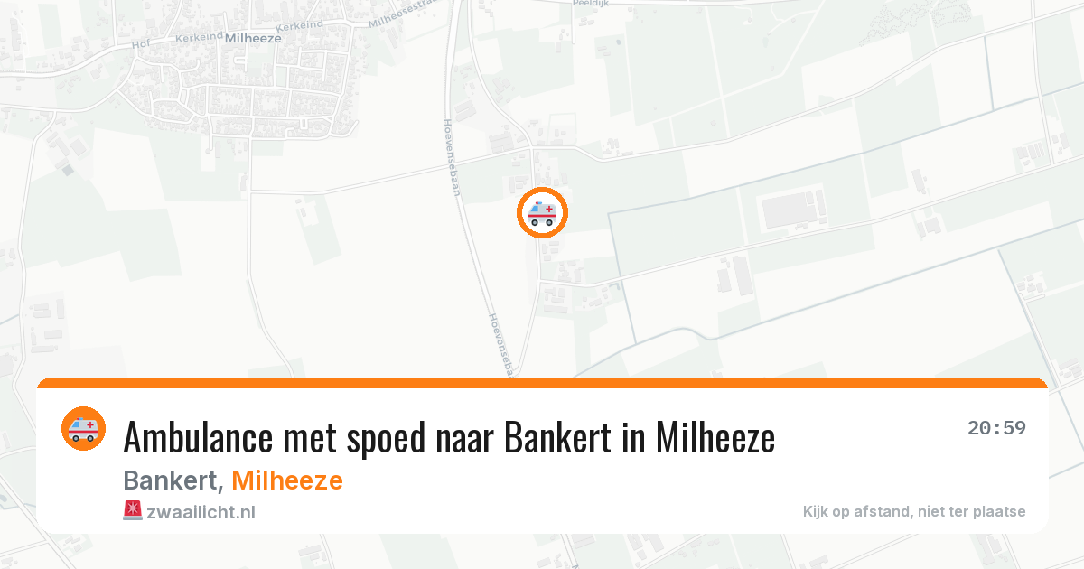 Ambulance met spoed naar Bankert in Milheeze — 14 feb 2026