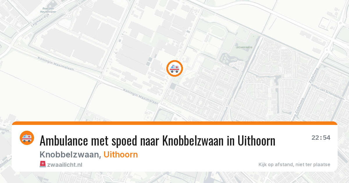Ambulance met spoed naar Knobbelzwaan in Uithoorn — 6 apr 2026