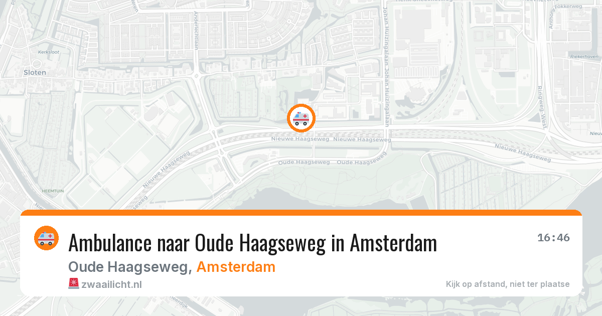 Ambulance naar Oude Haagseweg in Amsterdam — 5 aug 2026