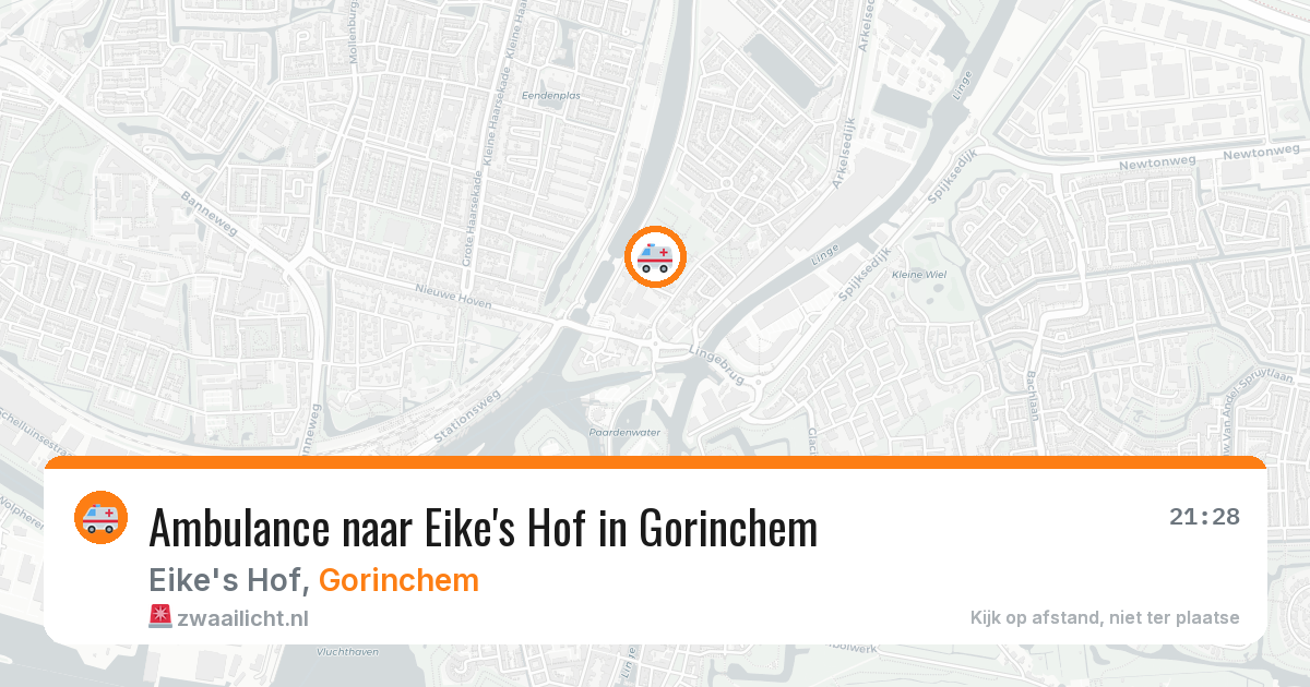 Ambulance naar Eike's Hof in Gorinchem — 8 mei 2026