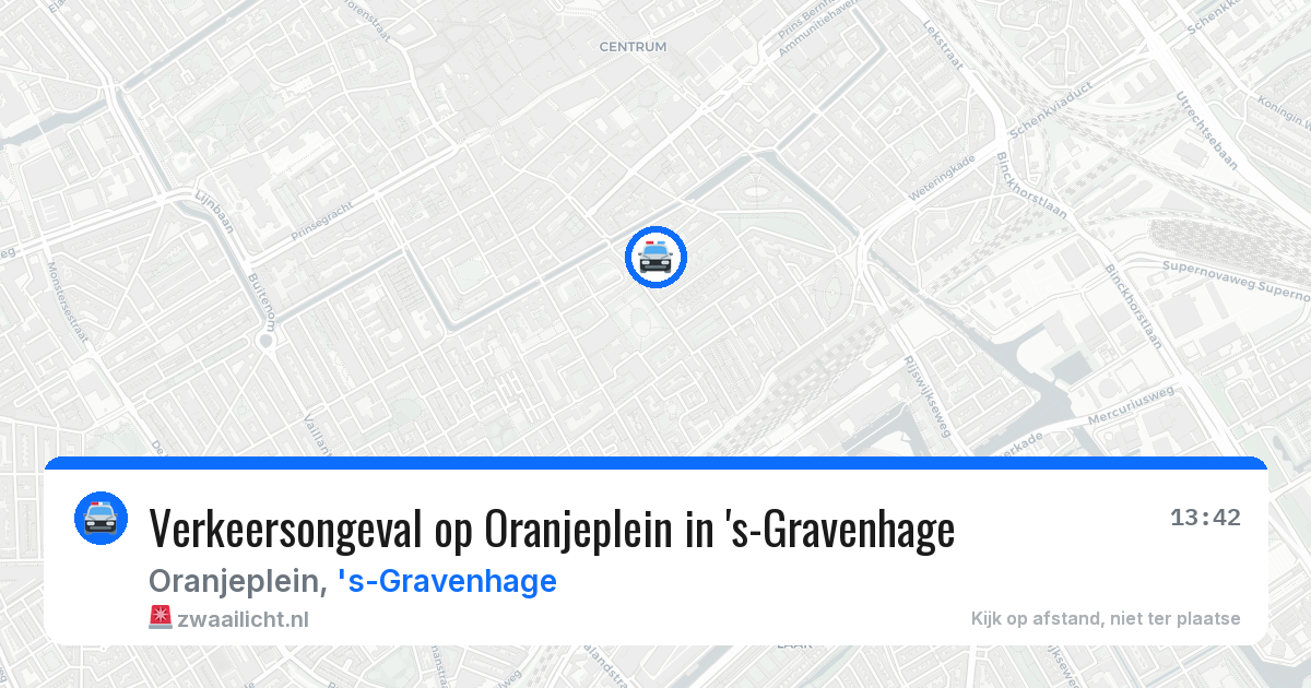 Verkeersongeval op Oranjeplein in 's-Gravenhage — 8 mei 2026