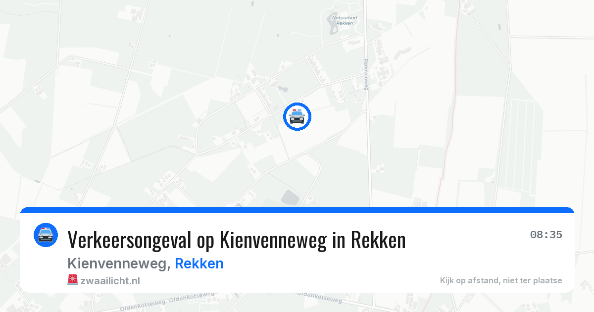 Verkeersongeval op Kienvenneweg in Rekken — 30 jun 2026