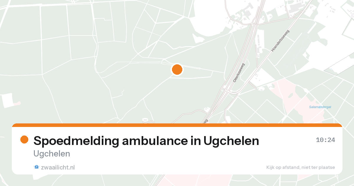 Spoedmelding ambulance in Ugchelen — 24 aug 2026
