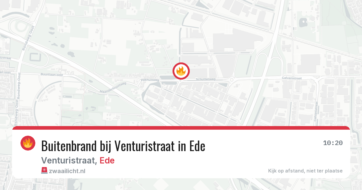 Buitenbrand bij Venturistraat in Ede — 30 mei 2026