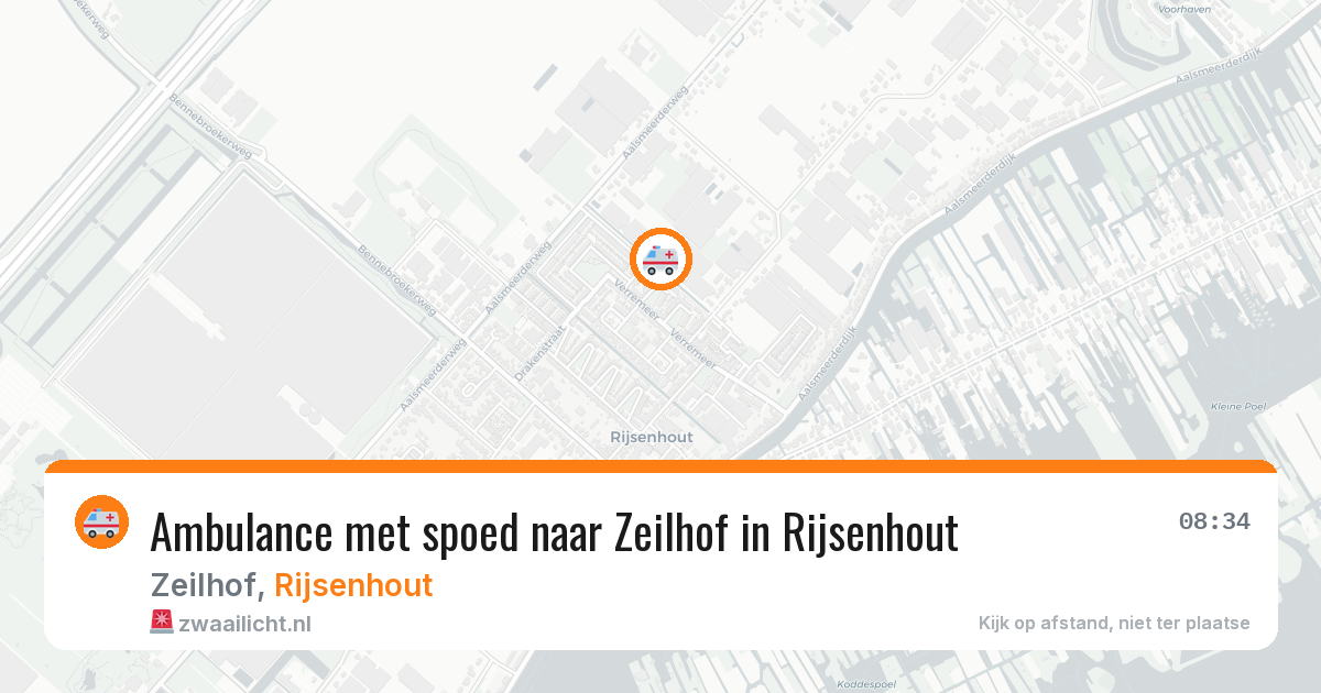 Ambulance met spoed naar Zeilhof in Rijsenhout — 29 jan 2026