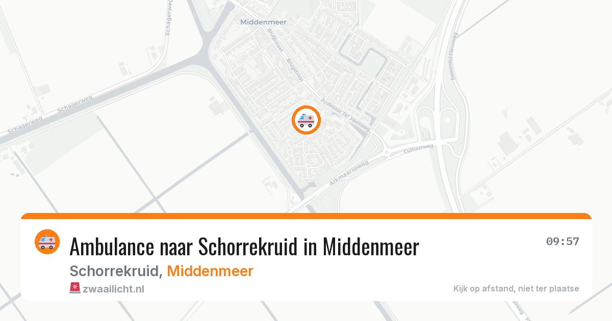 Ambulance naar Schorrekruid in Middenmeer — 21 mei 2026