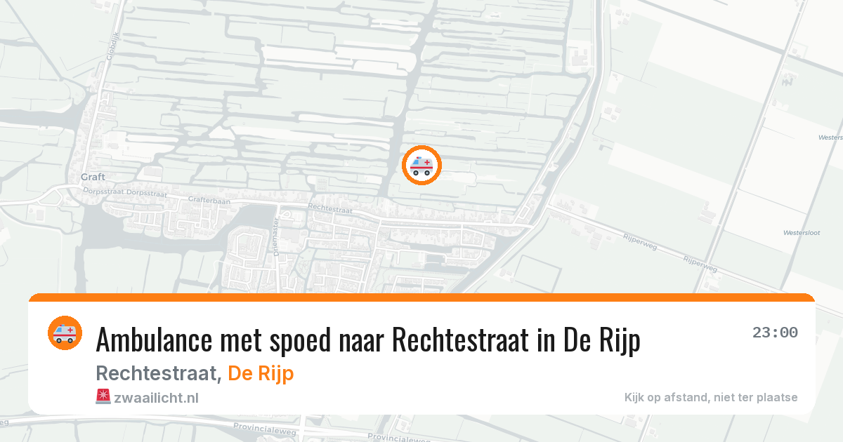 Ambulance met spoed naar Rechtestraat in De Rijp — 28 jul 2026