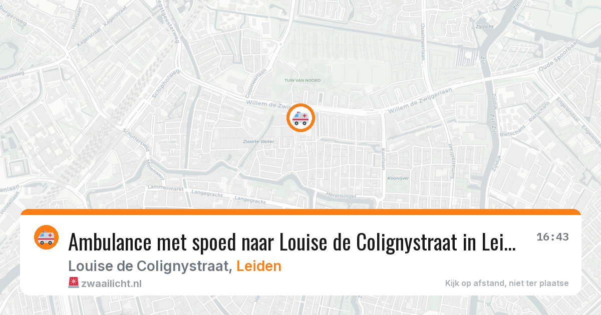 Ambulance met spoed naar Louise de Colignystraat in Leiden — 22 jan 2026