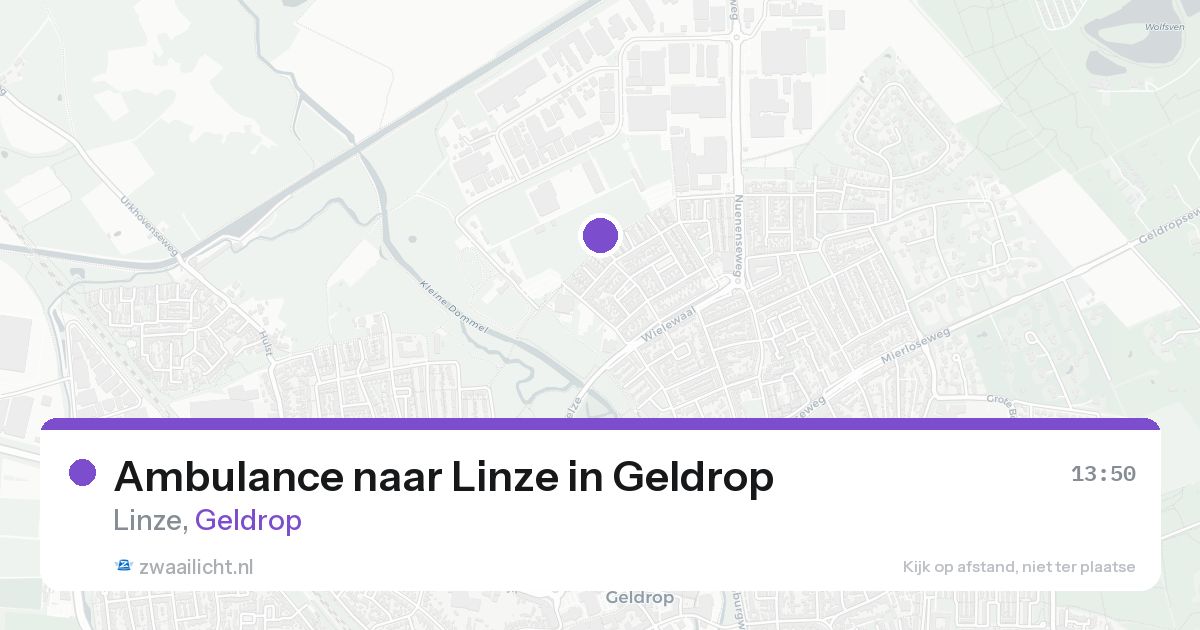 Ambulance naar Linze in Geldrop — 25 aug 2026