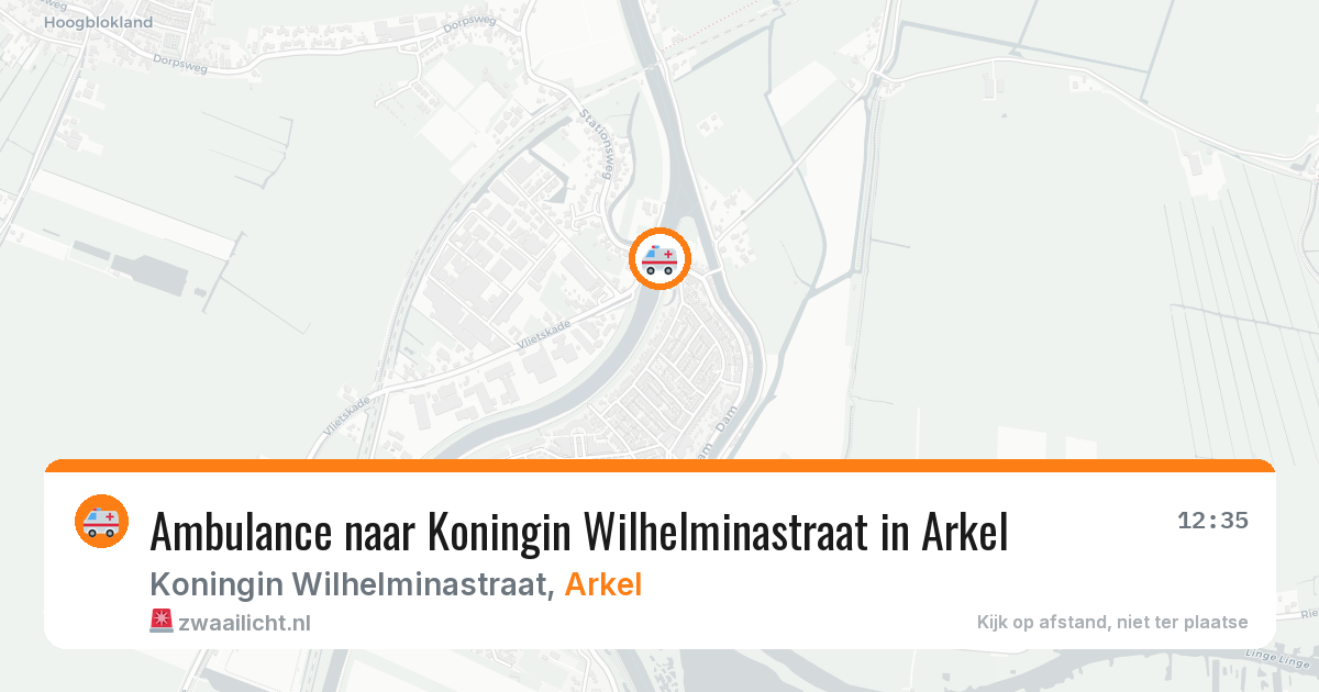 Ambulance naar Koningin Wilhelminastraat in Arkel — 2 apr 2026